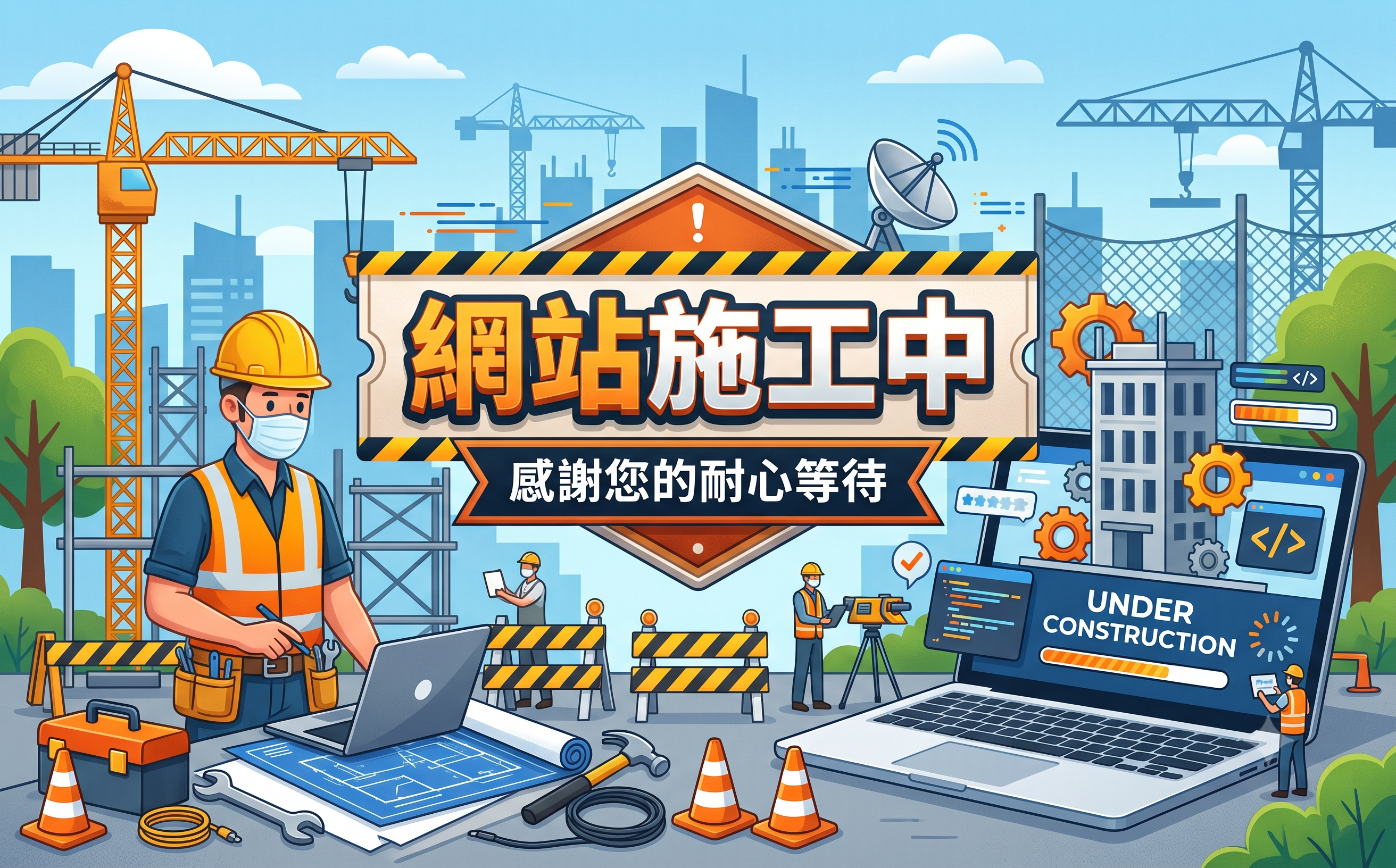網站建置中